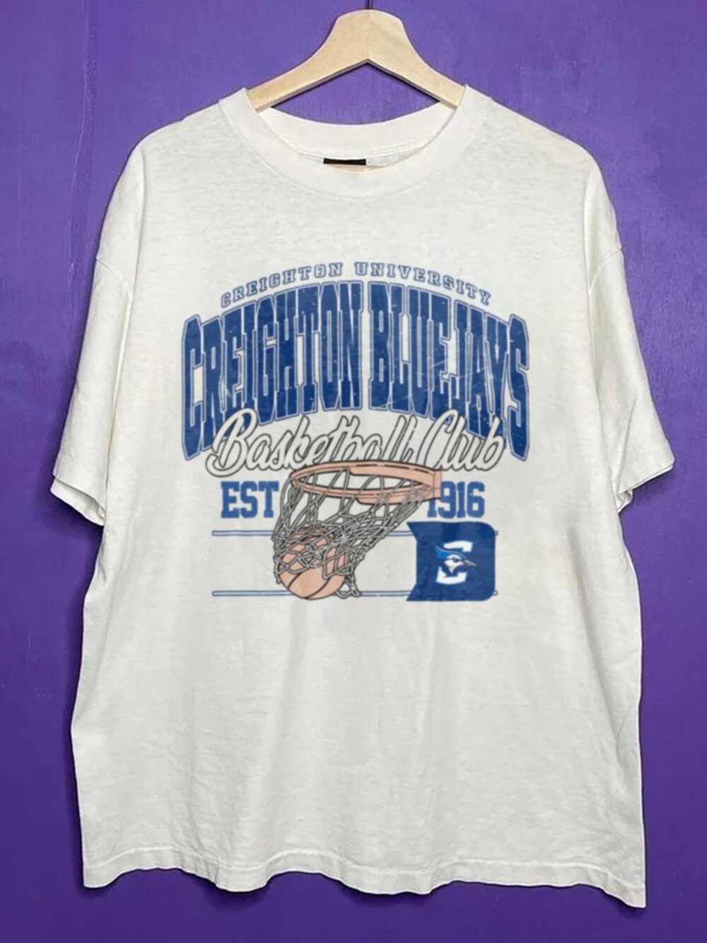 Vintage Creighton Bluejays Basketball NCAA Shirt, Creighton University Shirt Tee